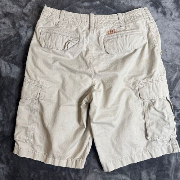 Polo Jeans Co. Ralph Lauren Cargo Short Size 32 Six Pocket Cream Color - Picture 7 of 7